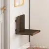 Banqueta de Cambio de Zapatos de Madera Entrada Plegable Colgante de Pared Banqueta de Cambio de Zapatos Baño Asiento de Baño Soporte para Proyector Silla Plegable Invisible