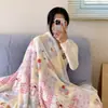 Manta de vellón de leche chal de oficina manta para siesta manta de aire acondicionado dormitorio de estudiante siesta colcha pequeña manta para sofá