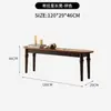Juego de Mesa y Sillas de Comedor Rectangular Retro de Madera Maciza Estilo Francés y Americano para Apartamentos Pequeños, Mesa de Comedor Rectangular Estilo Antiguo para el Hogar
