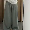 Pantalones deportivos de jazz de estilo americano para hombre y mujer, adecuados para primavera y otoño, pantalones de chándal versátiles con cordón, pantalones casuales holgados y con caída.