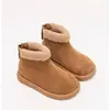 Botines Cortos para Niños Botas Forradas de Polar 2025 Nuevos Zapatos de Algodón Cálidos para Niñas Botas de Nieve Exteriores para Bebé Niña