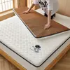 Colchón de doble uso para invierno y verano, cojín suave para dormitorios de estudiantes, colchón plegable, tatami engrosado, tapete refrescante de ratán de hielo, protector de colchón