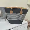 Bolso Tejido de Rafia Estilo Vacaciones Coreanas para Mujer Bolso Tote de Gran Capacidad Estilo Vacaciones de Verano Bolso de Hombro de Celebridad de Internet