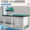 Bancada de trabalho pesada para oficinas e laboratórios, bancada antiestática, mesa longa para reparo mecânico e soldagem, bancada com torno, mesa de inspeção