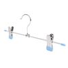 Percha Multifuncional de Metal para Pantalones, Pinza Plana de Alambre para Pantalones, Doble Uso para Húmedo y Seco, Recubierta de Plástico, Almacenamiento Doméstico, Antideslizante, Sin Marcas, para Pantalones de Vestir