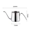 Chaleira de Aço Inoxidável 304 para Preparo Manual, Chaleira Personalizada de 250ml com Bico Fino, Cafeteira de Controle Preciso de Água, Personalização de Logo, Brindes Corporativos