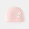 Gorro para Recién Nacido, Gorro Fetal sin Huesos para Bebé, Lindo Gorro de Protección para Fontanela para Bebé de Color Sólido con Dibujos Animados, Gorro Redondo Unisex para Bebé