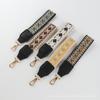 Pulseira multicolorida em forma de diamante bordada jacquard estilo étnico pulseira ampliada sem aperto cordão de redução de carga de design