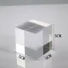 Colunas Quadradas de Cristal Transparente Acrílico Placa de Vidro para Joias Acessórios Decorativos Base de Produto Adereços para Fotografia