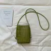 Bolso Cuadrado Pequeño Tejido Hecho a Mano Estilo Francés de Verano, Bolso de Mano Hueco de Nicho, Bolso de Hombro y Cruzado Versátil para Mujer de Vacaciones