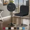Funda de Silla Elástica Impermeable Color Sólido Transfronteriza de Seda de Leche con Espalda Baja Funda para Taburete de Bar Salón de Belleza Silla Giratoria Shein En Stock Dropshipping