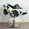 Nuevo Modelo Transfronterizo Coche Cortapelo Infantil Silla de Peluquería Estilo Coche, Especializado para Barberías, Silla Giratoria y Ajustable, Venta al por Mayor desde Fabricante