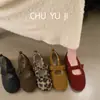 Primer Encuentro Temporada Retro Francés Felpa Cálida Zapatos de Mujer 2026 Otoño/Invierno Nuevos Zapatos Mary Jane Suela Suave Ballet Zapatos de Algodón