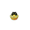 Presilha de Cabelo Original Comida Gato Desenho Animado Gatinho Preto Fofo Presilha Bico de Pato Presilha Lateral Presilha Franja Acessórios de Cabelo Adereços de Cabeça Presente