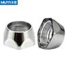 Tuerca pequeña hexagonal de plástico electrochapado de 5 puntas 23 mm alambre interior grifo 18 tubería de salida tuerca de fijación accesorios de fontanería