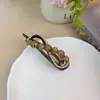 Grampo de Cabelo Novo Estilo Oito com Strass e Contas Degradê, Presilha Elegante e Graciosa para Penteado Coque na Nuca ou Semi-Preso