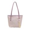 Atacado Nova Bolsa de Mão Estilo Chinês Cor Contrastante Bolsa Tote Feminina Verão 2025 Nova Bolsa de Ombro Xadrez Grande Capacidade Bolsa de Axila