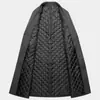 Jianyi otoño e invierno Nuevo abrigo de lana para hombre cortavientos estilo coreano corte slim largo sobrepintado abrigo de lana engrosado ropa de hombre