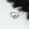 Design Único Strass Unissex Pequena Flor Francesa High-End Versátil Brinco de Osso da Orelha Brincos de Clipe Brincos Joias para Mulheres