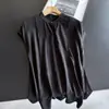 2026 Seda de Morera Estilo Chino Cuello Alto Sin Mangas Camiseta de Seda Verano Top Pequeño Top Corto Plisado Venta al por Mayor H08HT0270