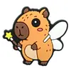 Serie Capibara Accesorios Planos Funda para Teléfono Móvil Broche Accesorios para el Cabello Accesorios para Joyería DIY Parche Suave de PVC de Dibujos Animados