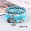Set de Pulseras Acrílicas Estilo Nuevo Bohemio Colgante de Elefante Mariposa Joyería para Fotos Venta Directa de Fábrica de Joyería