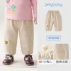 Pantalones de Algodón Puro para Niños Jellybaby 2026 Otoño Nuevos Pantalones Casuales para Bebé Pantalones para Niños Ropa de Otoño para Niñas
