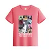 Camiseta de Algodón de Color Sólido de Manga Corta de Verano Ropa para Niños de Media Manga Ropa de Comercio Exterior para Padres e Hijos Ropa de Clase Camiseta Base Estampada con LOGO