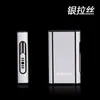 Nuevo estuche de cigarrillos de aleación de aluminio, para 10 cajetillas, acabado cepillado, personalizado y portátil, modelo más vendido, directo del fabricante