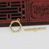 Yiwu Gold Ray cor banhado a ouro fivela DIY fivela ot fivela colar pulseira fivela joias de mão acessórios antigos B2381