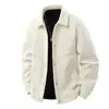 Nueva chaqueta de trabajo patchwork color-block, prenda exterior casual holgada para hombre, top moderno y versátil para primavera y otoño