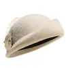 Sombrero Nuevo Estilo 2026 para Mujer, Boina de Lana Otoño e Invierno, Sombrero Pequeño Retro Británico, Elegante y con Estilo, Azafata al por Mayor