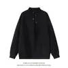 Nova Moletom Casual Masculino Outono 2026, Moderno, Fashionável e Único, Algodão 380g, Design de Botão Irregular, Moletom Masculino