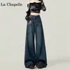 Jeans de Tiro Alto de Pierna Ancha para Mujer, Estilo Nuevo de Moda, Petite, Holgados, Relajados, Pantalones Rectos Retro, Estilo Primavera y Otoño