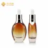 Venda direta garrafa de vidro de formato especial 120ml 15ml 30g creme creme para os olhos água de essência loção essência óleo garrafa pote cosmético