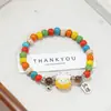 Pulsera de Cerámica de Jingdezhen, Regalo de Estilo Chino Tradicional, Tejida a Mano, Fresca y Versátil para Niñas, Nueva Pulsera de Hilo de Cerámica Estilo Chino