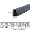 Tira de Borracha com Borda em U Anticolisão Plástico Anticorte Universal Vedação de Borda Rack de Ponte de Aço Inoxidável Tampa Protetora de Chassi Tira de Vedação