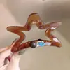 Estilo Coreano Dulce Estrella de Cinco Puntas Perla Redonda Strass Pinza de Garra Parte Trasera de la Cabeza Peinado Semirecogido Artefacto Fijador de Peinado Versátil Diario