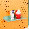 Tablero perforado redondo Accesorios metálicos Estante Artículos varios de escritorio Portalápices Caja de almacenamiento Gancho Estante de almacenamiento sin clavos Portarrollos de papel