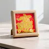Año del Caballo Pintura de Diamantes Estampada en Oro DIY Arte de Puntos de Diamante con Marco Decoración Interior de Año Nuevo Pintura de Diamantes con Marco
