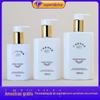 Garrafa Plana Quadrada Galvanizada de 300ml Garrafa com Bomba para Loção Garrafa para Shampoo Garrafa para Gel de Banho Garrafa para Condicionador de Cabelo Garrafa para Leite Corporal