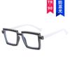 Armazón de gafas retro bidimensional personalizado luz anti-azul TR90 retro decoración de gafas lisas 2023 nuevo armazón de gafas para mujer