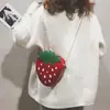 Bolso cruzado para mujer, bolso de hombro, mochila pequeña linda, bolso vertical para teléfono, multifunción, verano, lujo, bolso de fresa