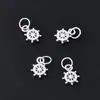 Plata de Ley S925 Colgante de Volante Accesorio DIY Pulsera de Cuentas Hecha a Mano Collar Colgante Kit de Materiales