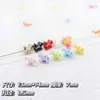 Cuentas Espaciadoras de Carrete 3D de Colores Caramelo Pintadas, Cuentas de Aleación con Agujero Recto para Cadenas de Teléfono, Pulseras y Accesorios de Cuentas DIY