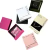 Caja de uñas de moda de nicho en stock logo dorado pendientes collar almacenamiento de joyas caja con cajón de exhibición