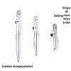 Calibrador de Espaçamento de Couro, Marcador de Borda, Traçador, Pressionador de Borda, Conjunto de Ferramentas DIY para Couro Vegetal