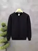 Moletom Huamian Masculino Primavera e Outono 2025 Novo Estilo Coreano Tendência Solto Gola Redonda Cor Pura Manga Longa Camiseta Versátil Top