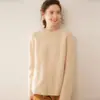 Suéter de tricô de cashmere grosso, gola redonda, cor sólida, para mulheres, modelagem solta e emagrecedora, perfeito como uma camada base quente para o outono e inverno