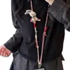 Paraíso Animal~Colgante Tejido de Cachorro Lindo para Teléfono Cruzado para Mujeres, Accesorio de Cadena Portátil Antiperdida para Salidas y Vacaciones